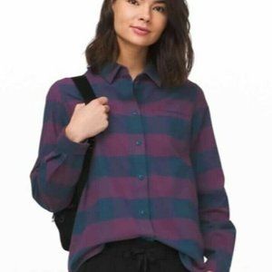 Lululemon | Full Day Ahead Shirt: Grape Flannel